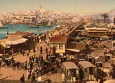 Galata manzarası, Istanbul, 19.yy sonu